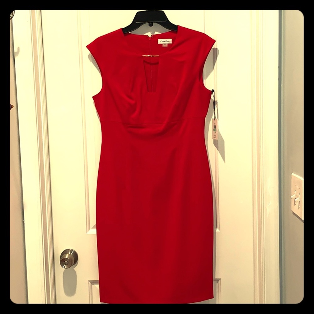 Calvin Klein Red Dress NWT